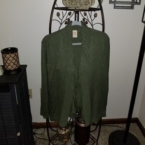 Xl faded glory cardigan army green